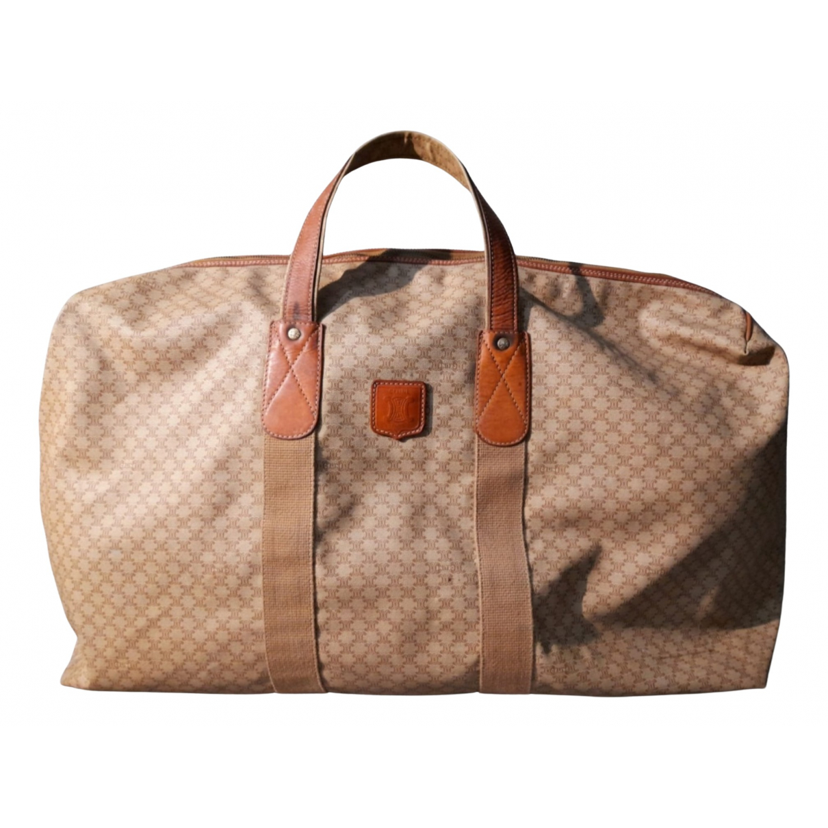 Cloth travel bag Celine Beige in Cloth 